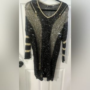 GORGEOUS sequin see-through dress / sweater